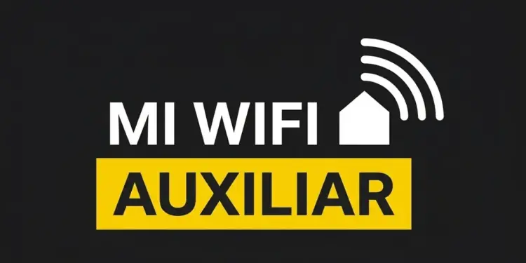Gráfico de Mi WiFi Auxiliar con un icono de conexión inalámbrica