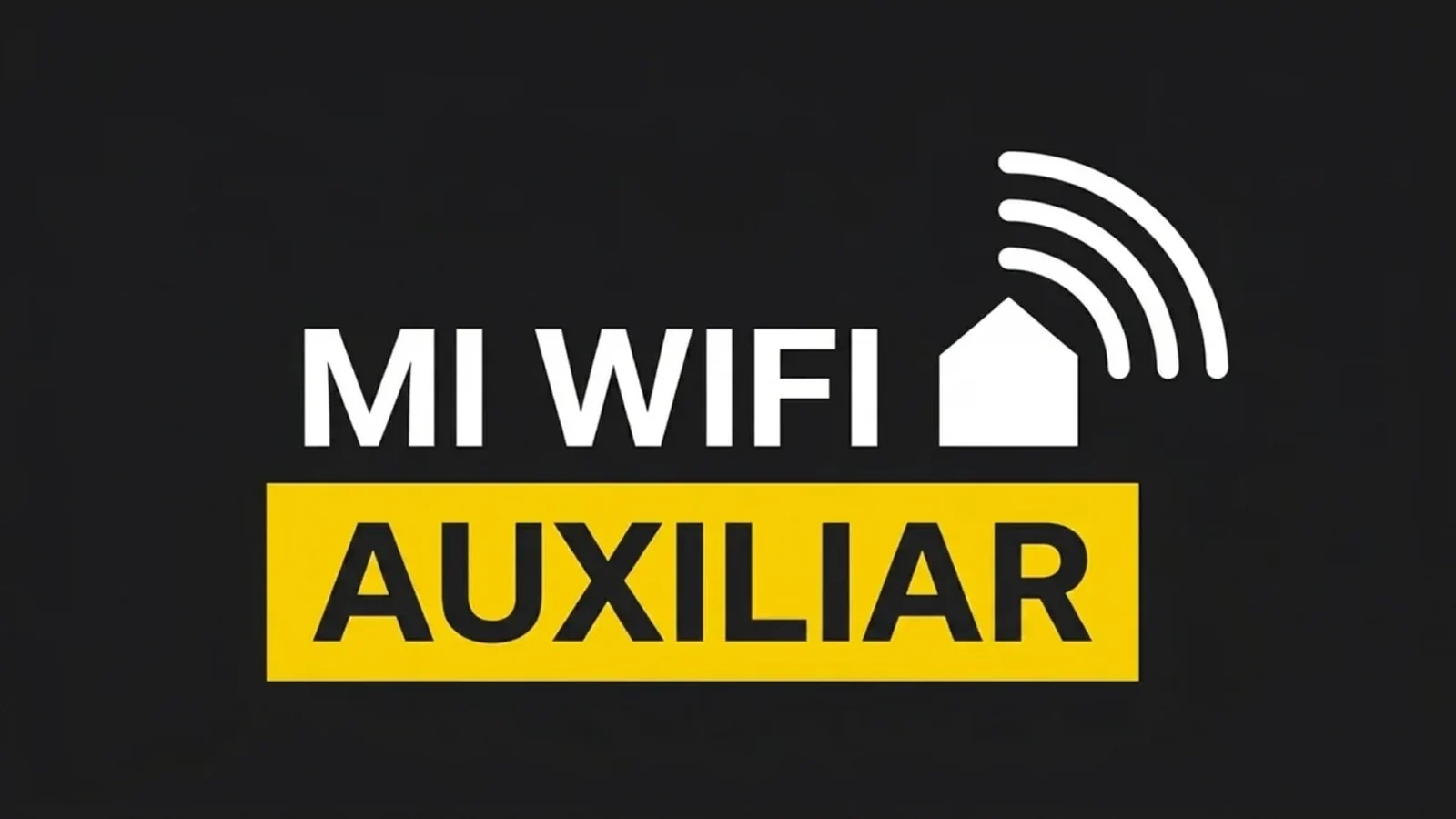 Gráfico de Mi WiFi Auxiliar con un icono de conexión inalámbrica