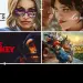 Cartel promocional de Movistar Plus+ con títulos de cine y series para sus canales temporales