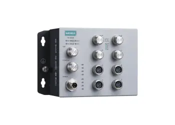 Switch industrial Moxa ToughNet TN-4508B con conectores circulares frontales