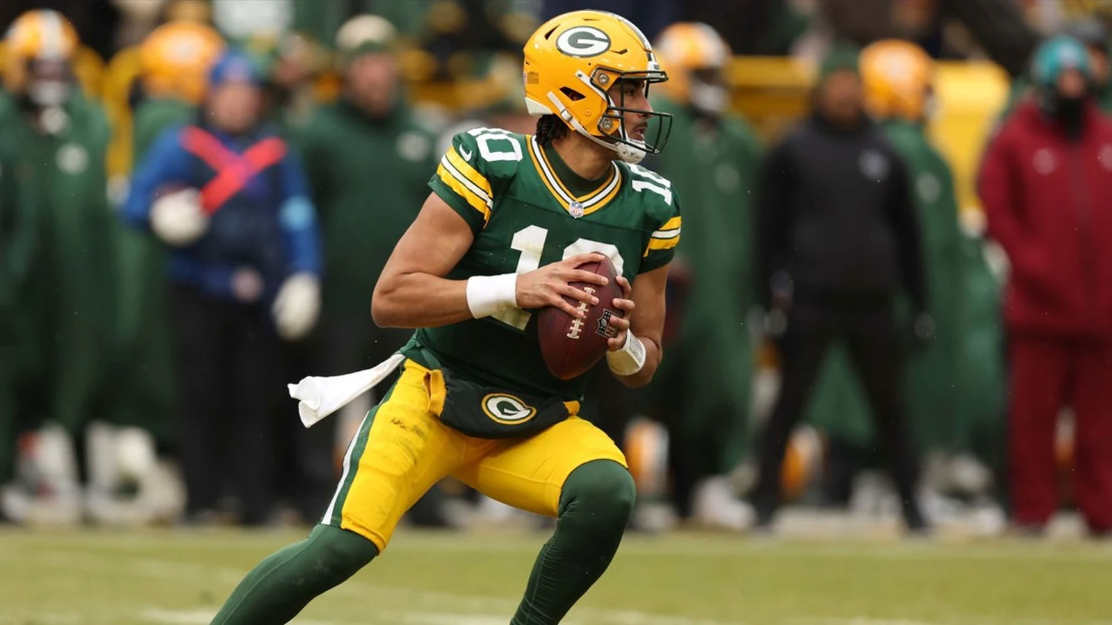 Jugador de la NFL durante un partido