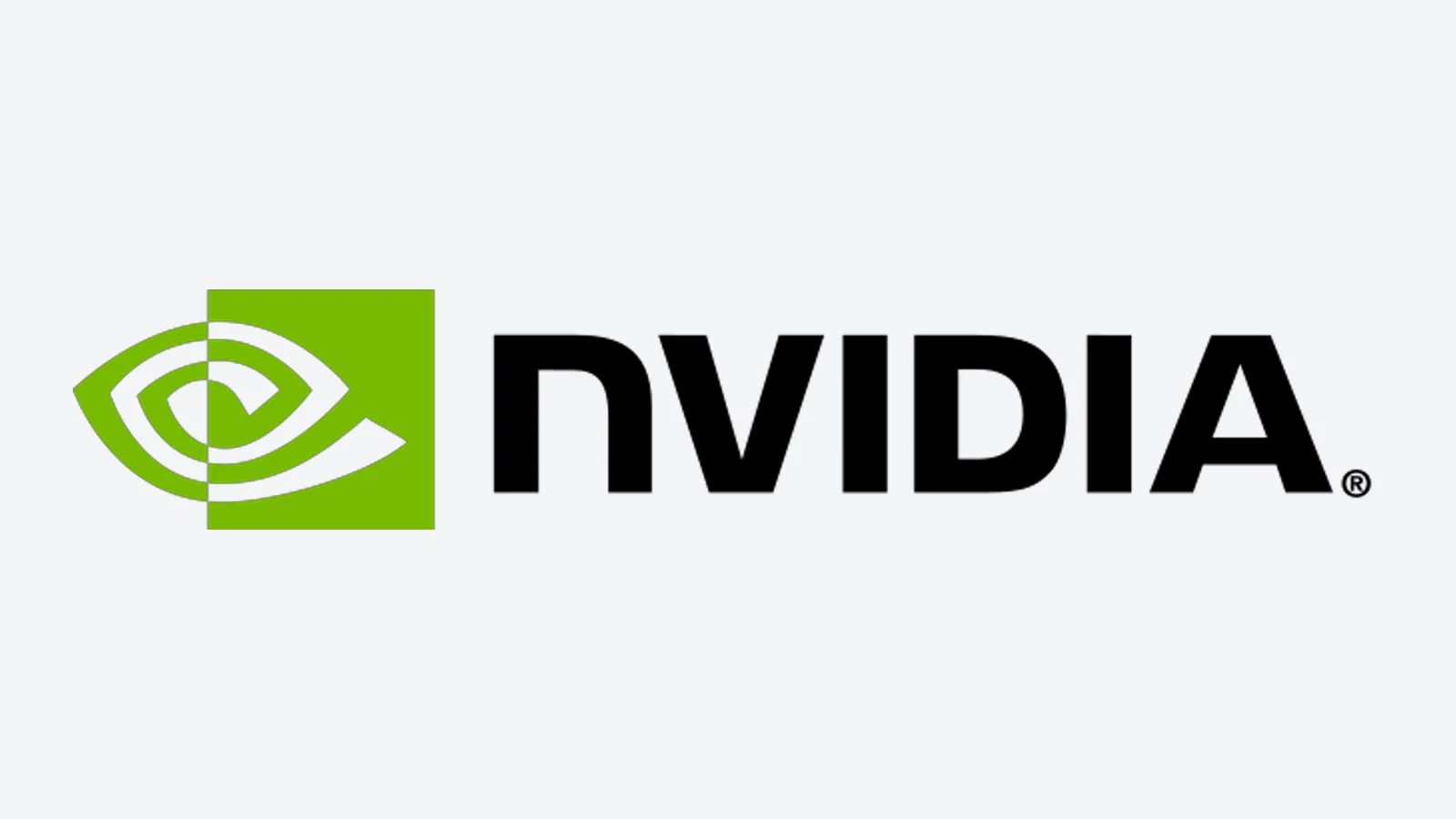 Logotipo de NVIDIA sobre fondo blanco