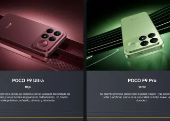 Los POCO F9 Ultra y POCO F9 Pro en sus acabados rojo y verde