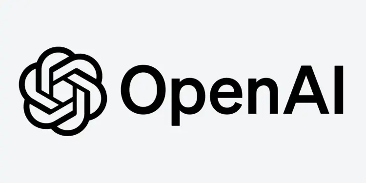 Logotipo de OpenAI sobre fondo claro
