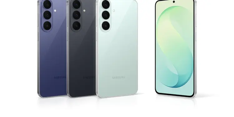 Samsung Galaxy S26 FE en sus tres colores