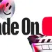 Gráfico de Made on YouTube con el logotipo de la plataforma y una claqueta