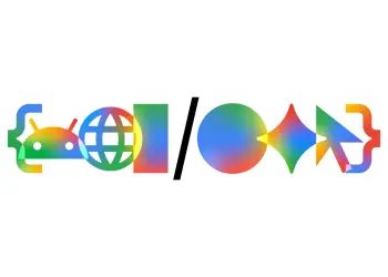 Símbolos multicolor de Android, IA y programación