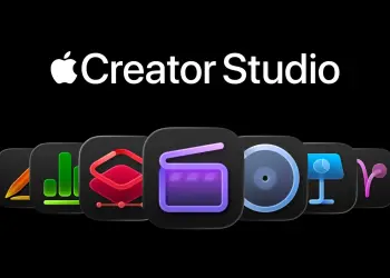 Logotipo de Apple Creator Studio e iconos de aplicaciones