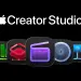Logotipo de Apple Creator Studio e iconos de aplicaciones