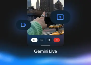Gemini Live mostrando la cámara de un móvil