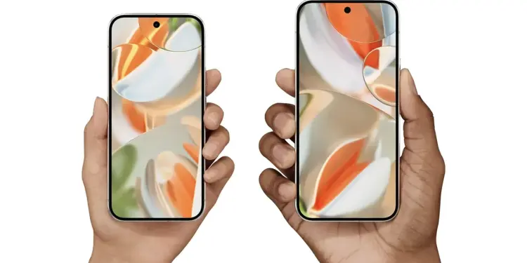 Dos teléfonos Pixel vistos de frente