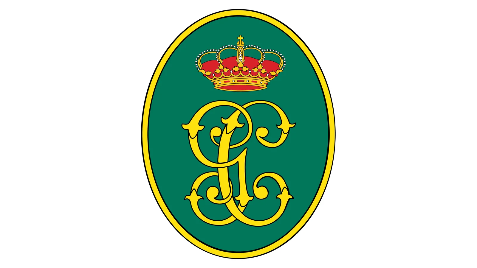 Emblema ovalado de la Guardia Civil