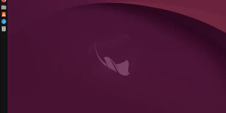 Escritorio de Ubuntu con fondo morado
