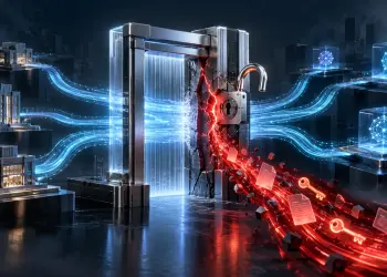 Gateway digital con un candado abierto