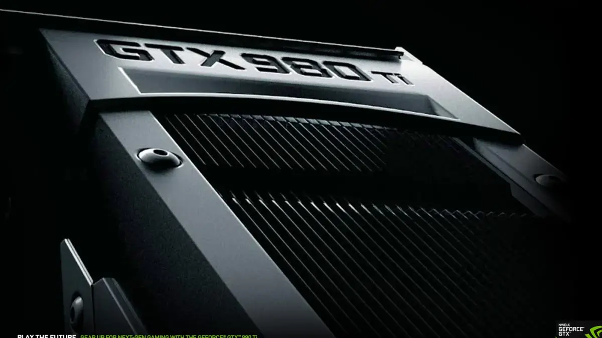 Tarjeta gráfica GeForce GTX 980 Ti en primer plano