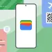 Teléfono con el icono de Google Wallet y pases digitales