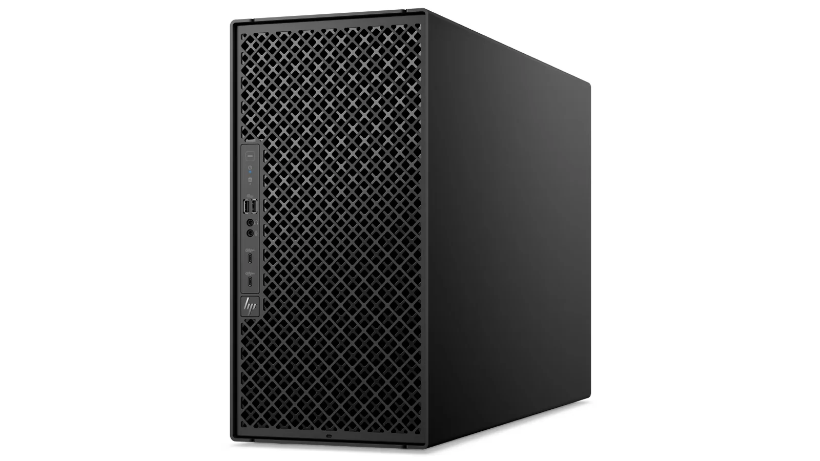 Torre negra HP ZGX Fury con frontal de rejilla