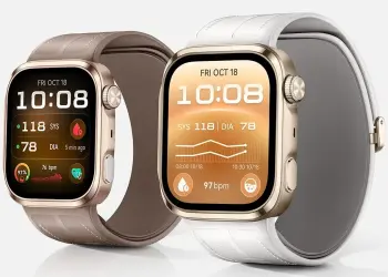 Dos relojes Huawei Watch D3 con lecturas de tensión