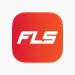 Icono rojo y naranja con las siglas FLS