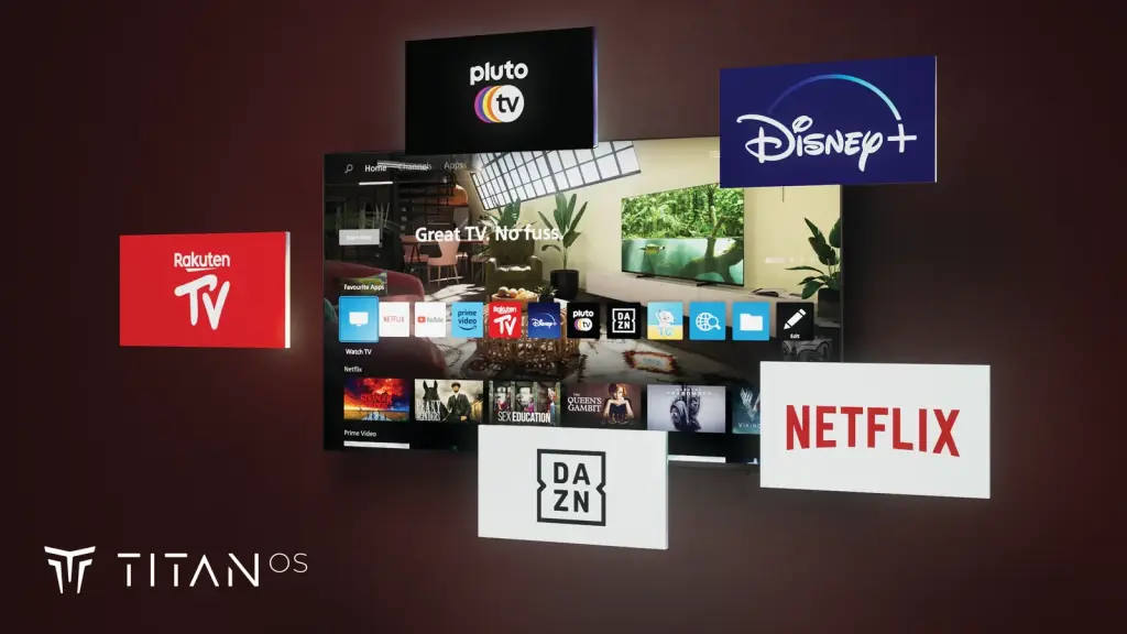 Pantalla de inicio de Titan OS