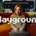 Mujer con portátil e interfaz de Playground
