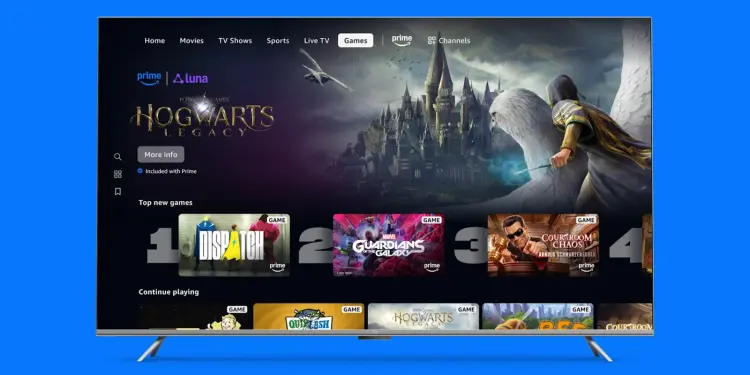 Televisor con juegos de Luna en Prime Video