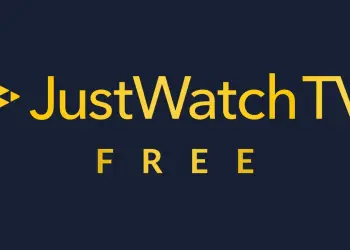 Logotipo amarillo de JustWatch TV Free