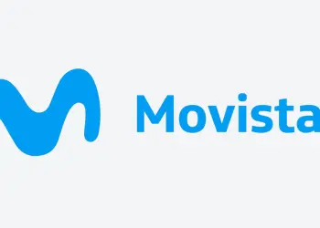 Logotipo azul de Movistar