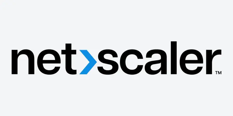 Logotipo negro y azul de NetScaler