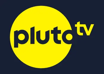 Logotipo amarillo y azul de Pluto TV