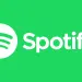 Logotipo blanco de Spotify sobre fondo verde