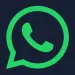 Logotipo verde de WhatsApp sobre fondo oscuro