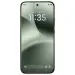 Teléfono Android con reloj en pantalla