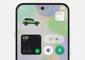 Pantalla de inicio con widgets de Nothing