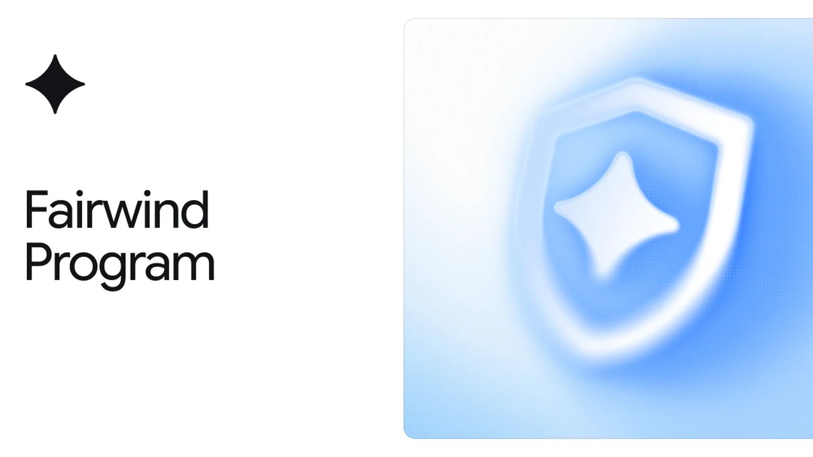 Nombre Fairwind Program junto a un escudo azul