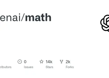Nombre openai/math e indicadores del repositorio