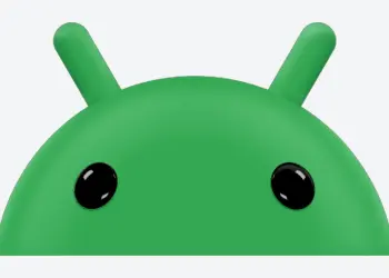 Cabeza verde del robot de Android