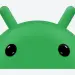 Cabeza verde del robot de Android