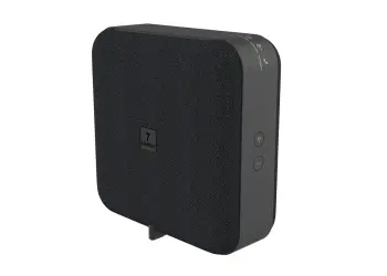 Router Livebox 7 negro sobre fondo blanco