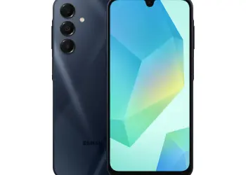 Galaxy A16 5G azul oscuro por ambos lados