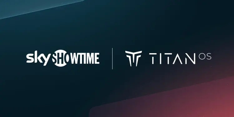 Logotipos de SkyShowtime y Titan OS