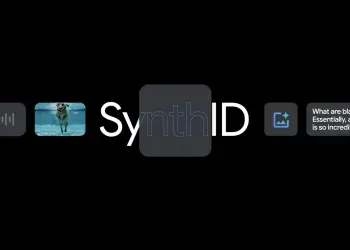 SynthID junto a ejemplos de audio, imagen y texto