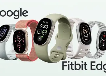 Cinco pulseras Fitbit Edge con distintas correas