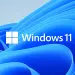 Logotipo de Windows 11 sobre fondo azul