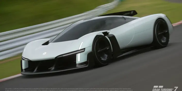 Xiaomi Vision Gran Turismo blanco en pista