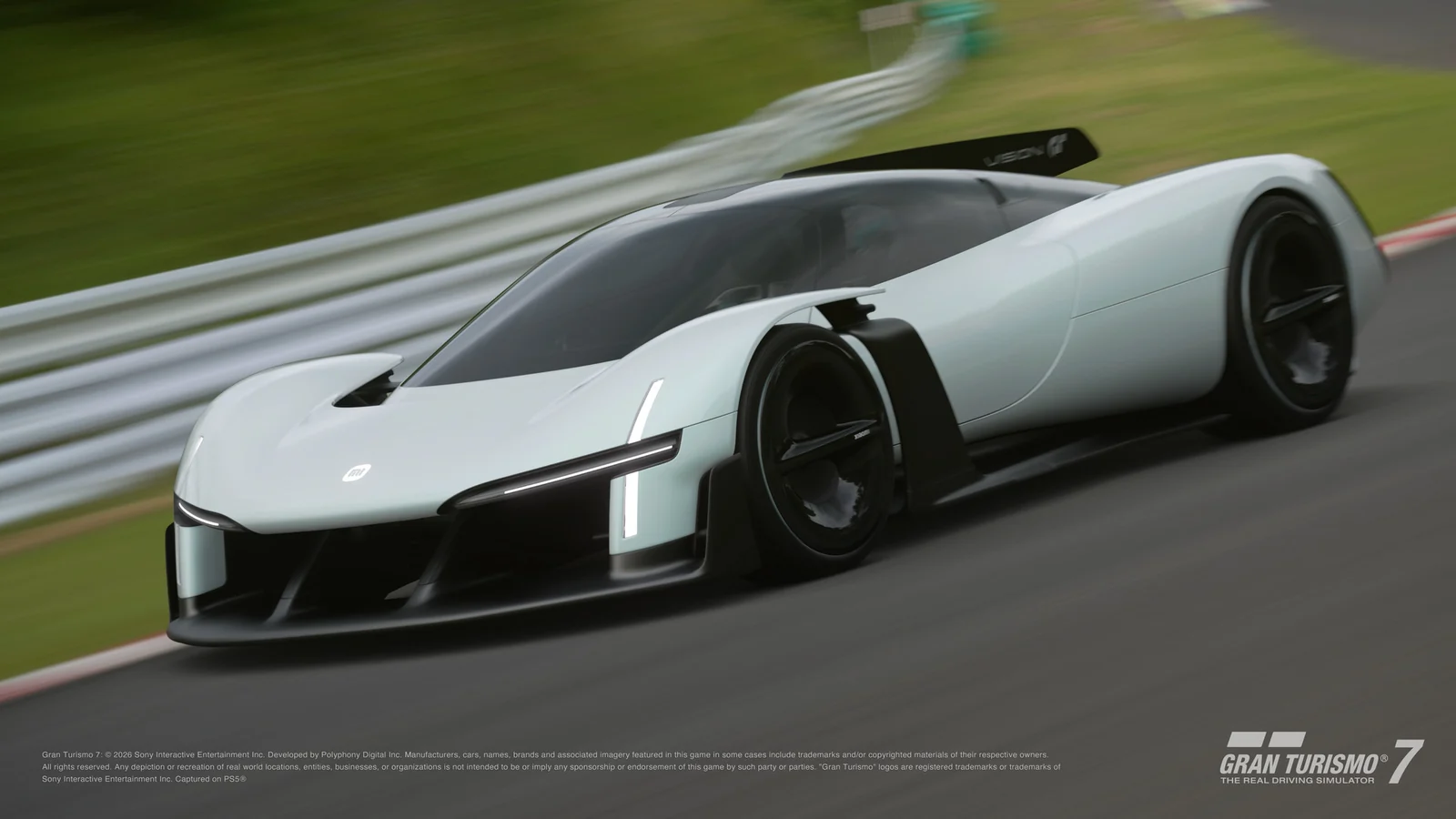 Xiaomi Vision Gran Turismo blanco en pista